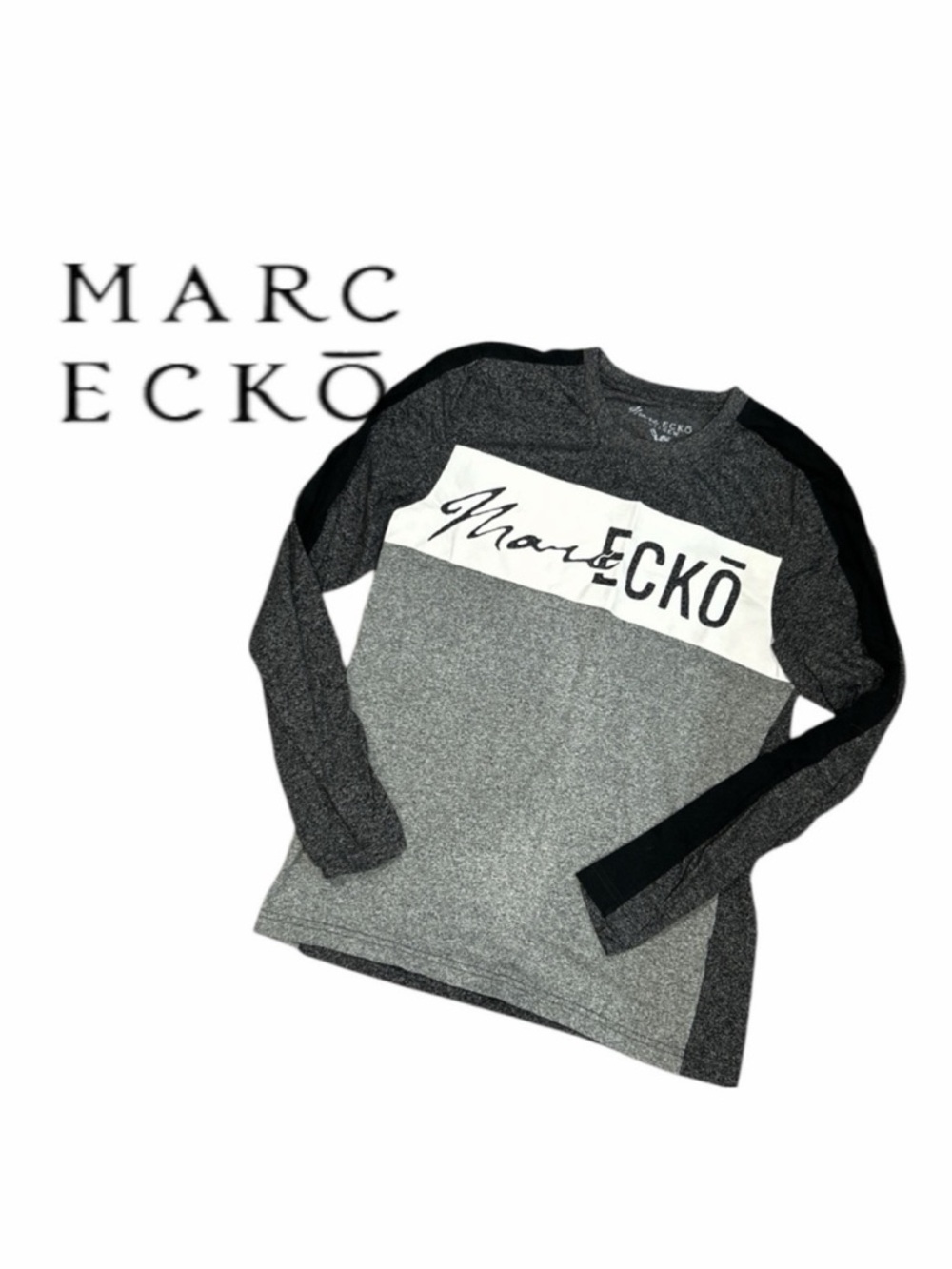 Marc Ecko Men’s Long Sleeve Logo Tee - Size S